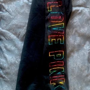 VS PINK Classic Pant with Rainbow Foil SMALL